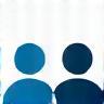 Icon representing client-centric approach and collaboration