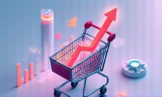 Data visualization illustrating predictive analytics trends in retail
